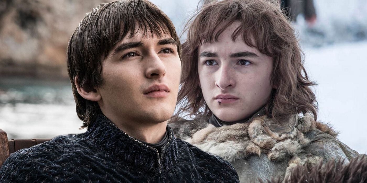 Bran in Game of Thrones seasons 8 and 4