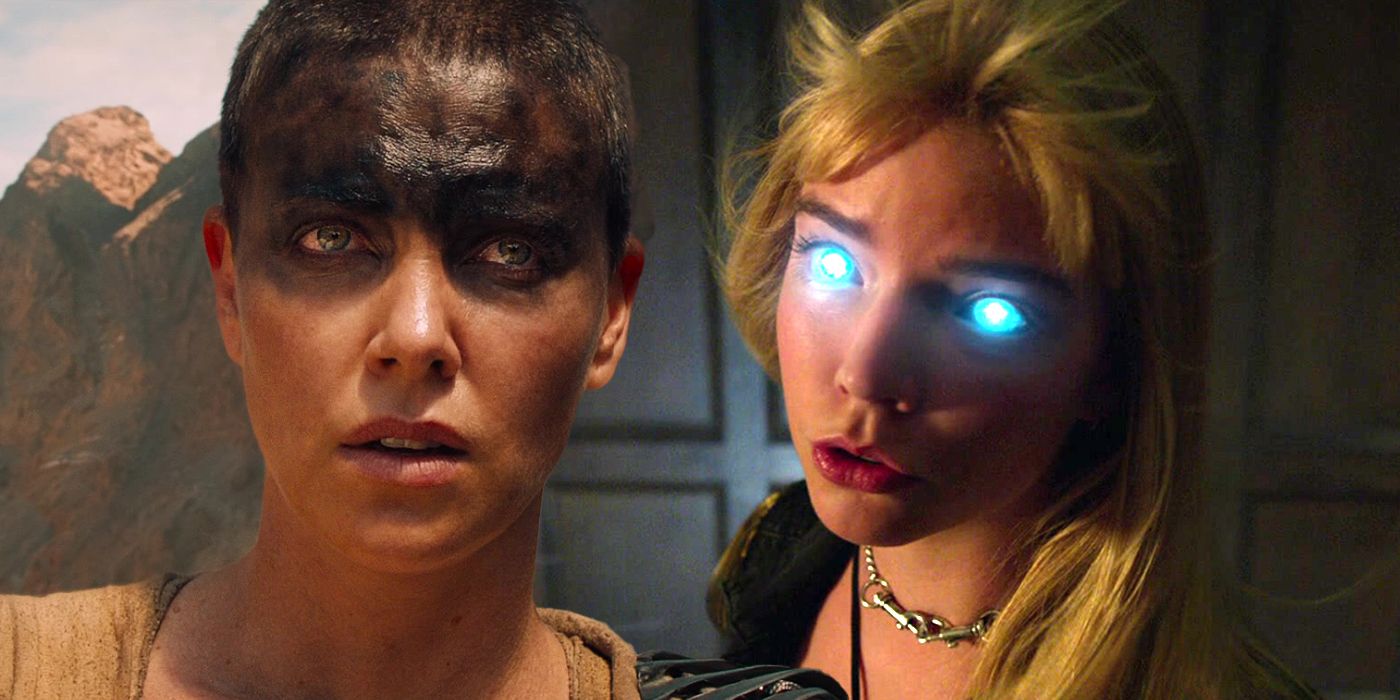 Charlize Theron in Mad Max Fury Road and Anya Taylor-Joy in The New Mutants