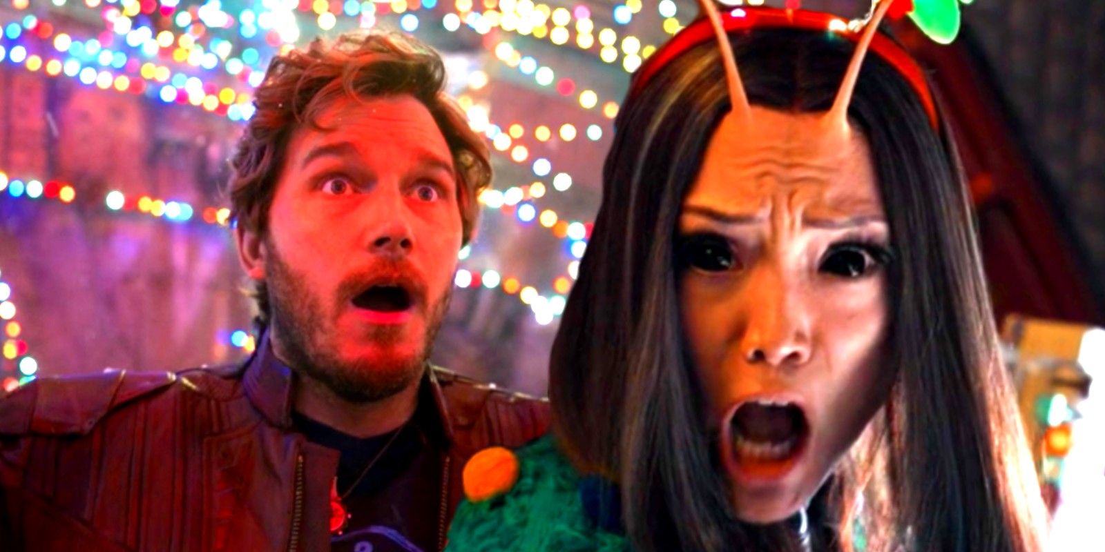 Chris Pratt como Star-lord Pom Klementieff como Mantis Guardians of the Galaxy Holiday Special