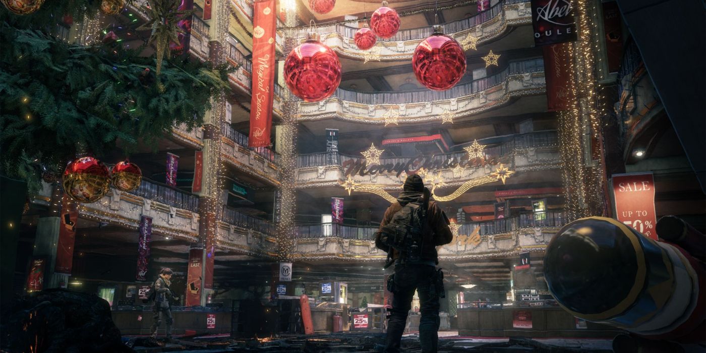 Christmas decorations in The Division