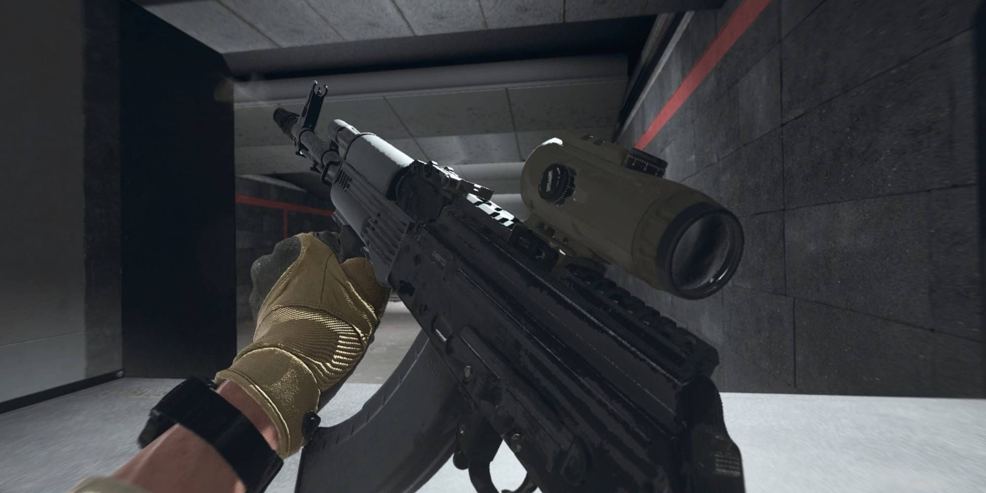 Call of Duty: Warzone 2.0 Kastov 762 Assault Rifle dengan Loadout Attachment Screenshot Perspektif Pemain