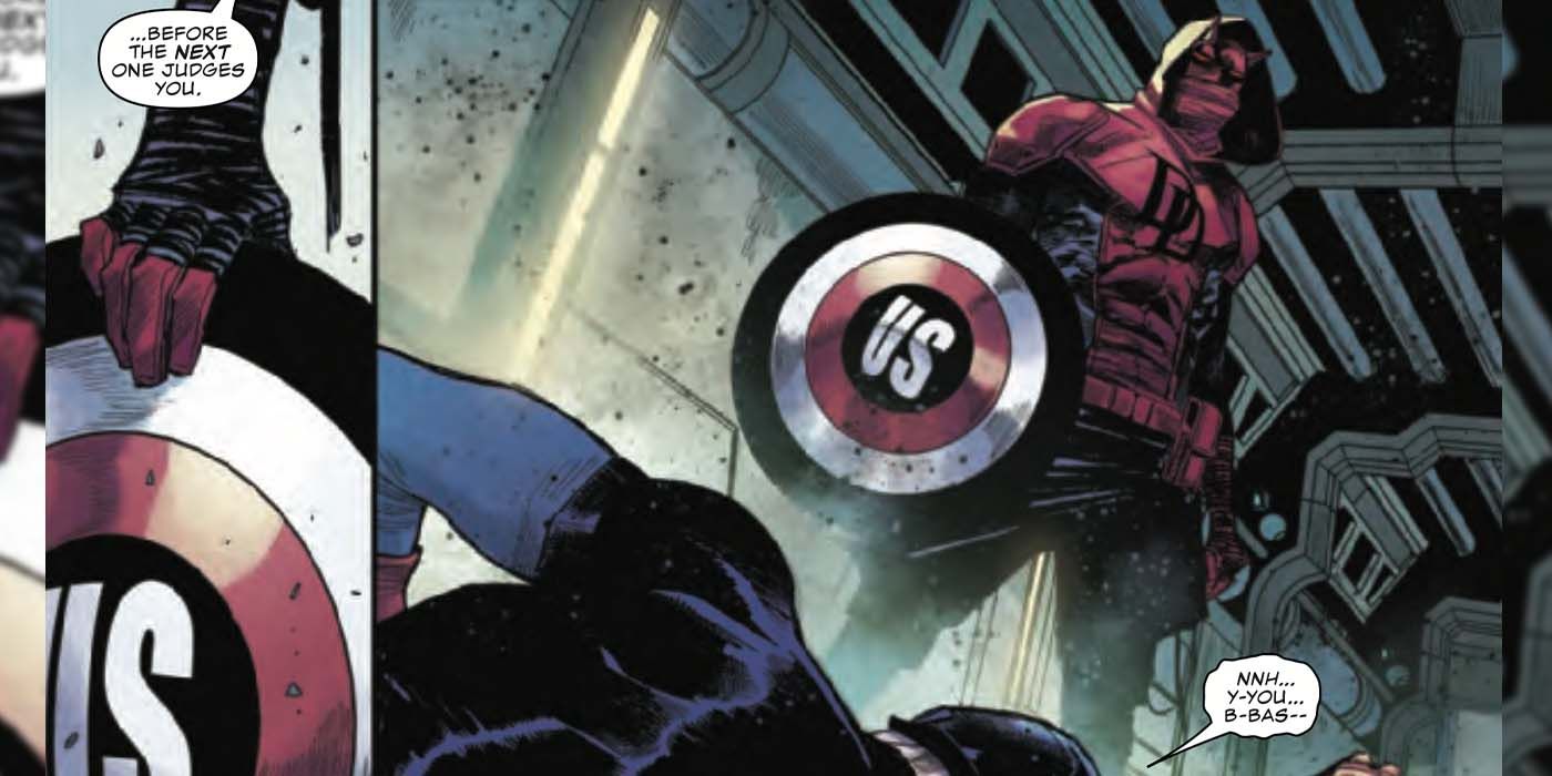 Daredevil Steals Jon Walker's Shield