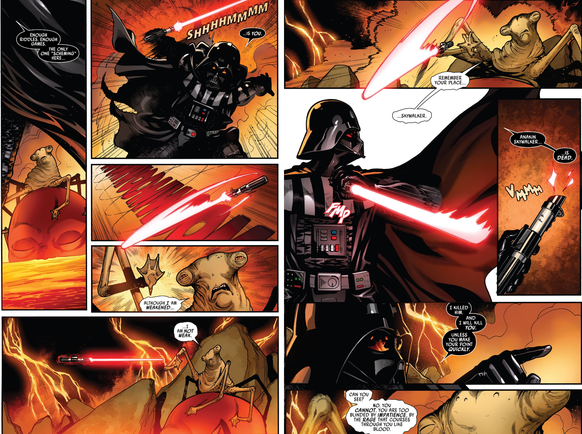 Darth Vader vs Eye of Webbish Bog di Star Wars Revelations