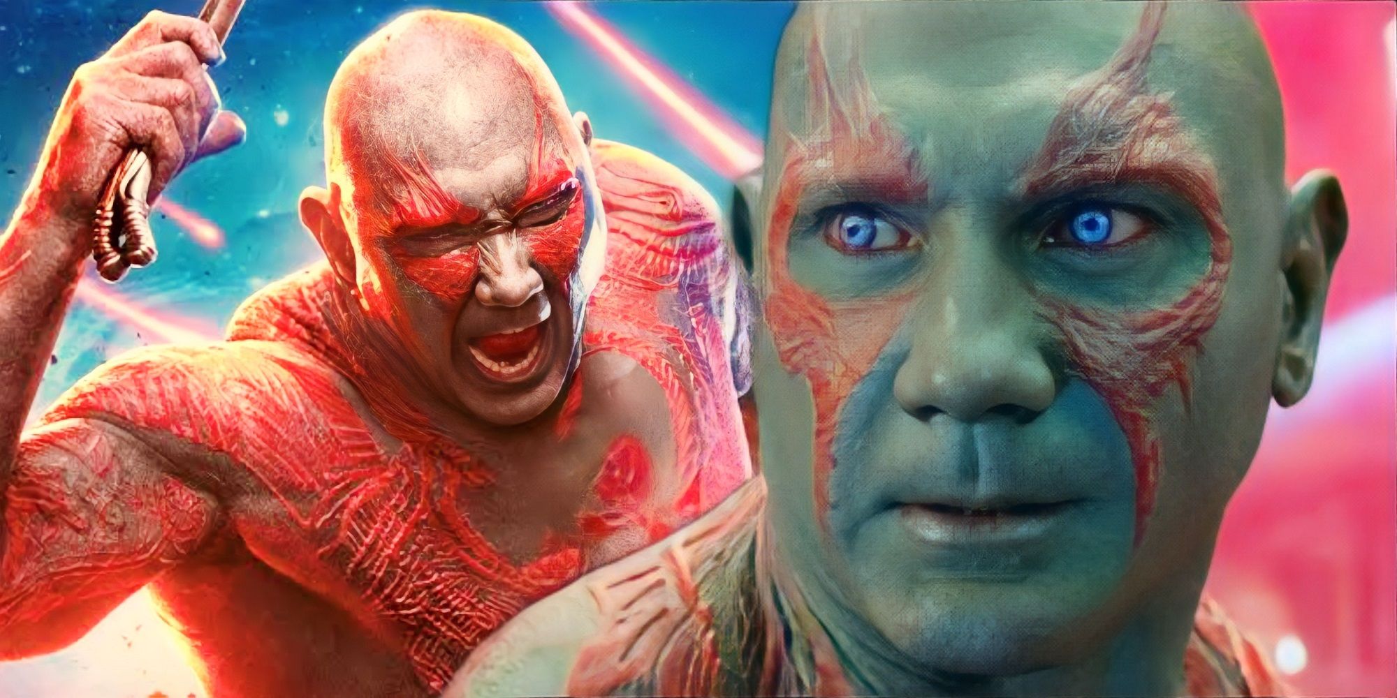 Dave Bautista as Drax the Destroyer in MCU's Guardians of the Galaxy
