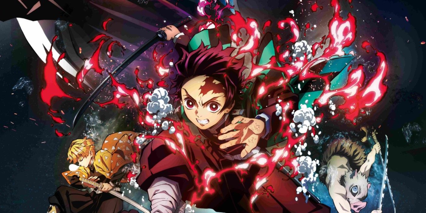 A poster for demon slayer with Tanjiro 