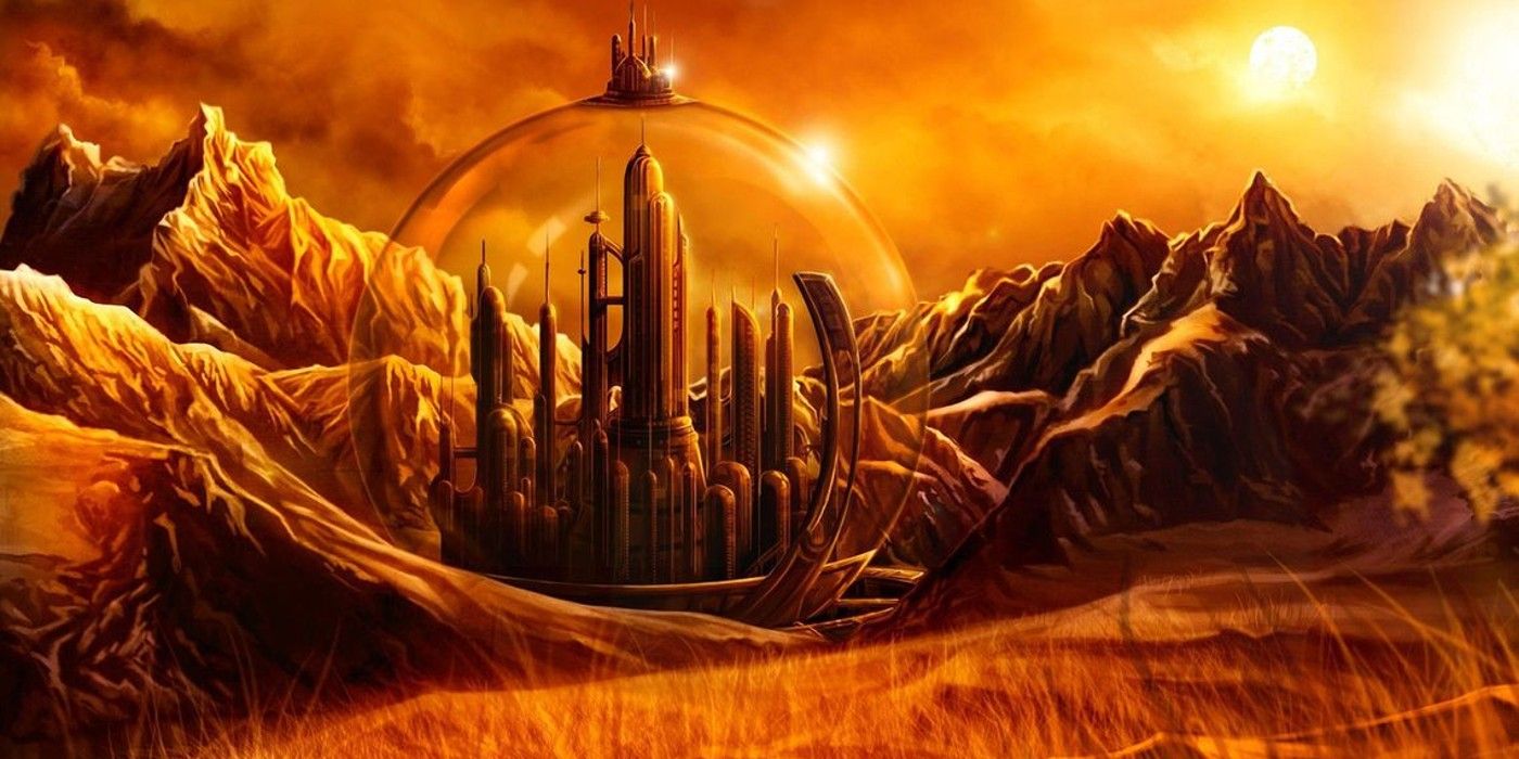 View of the Capitol, capital city of Gallifrey, from Doctor Who​​​​​​​.