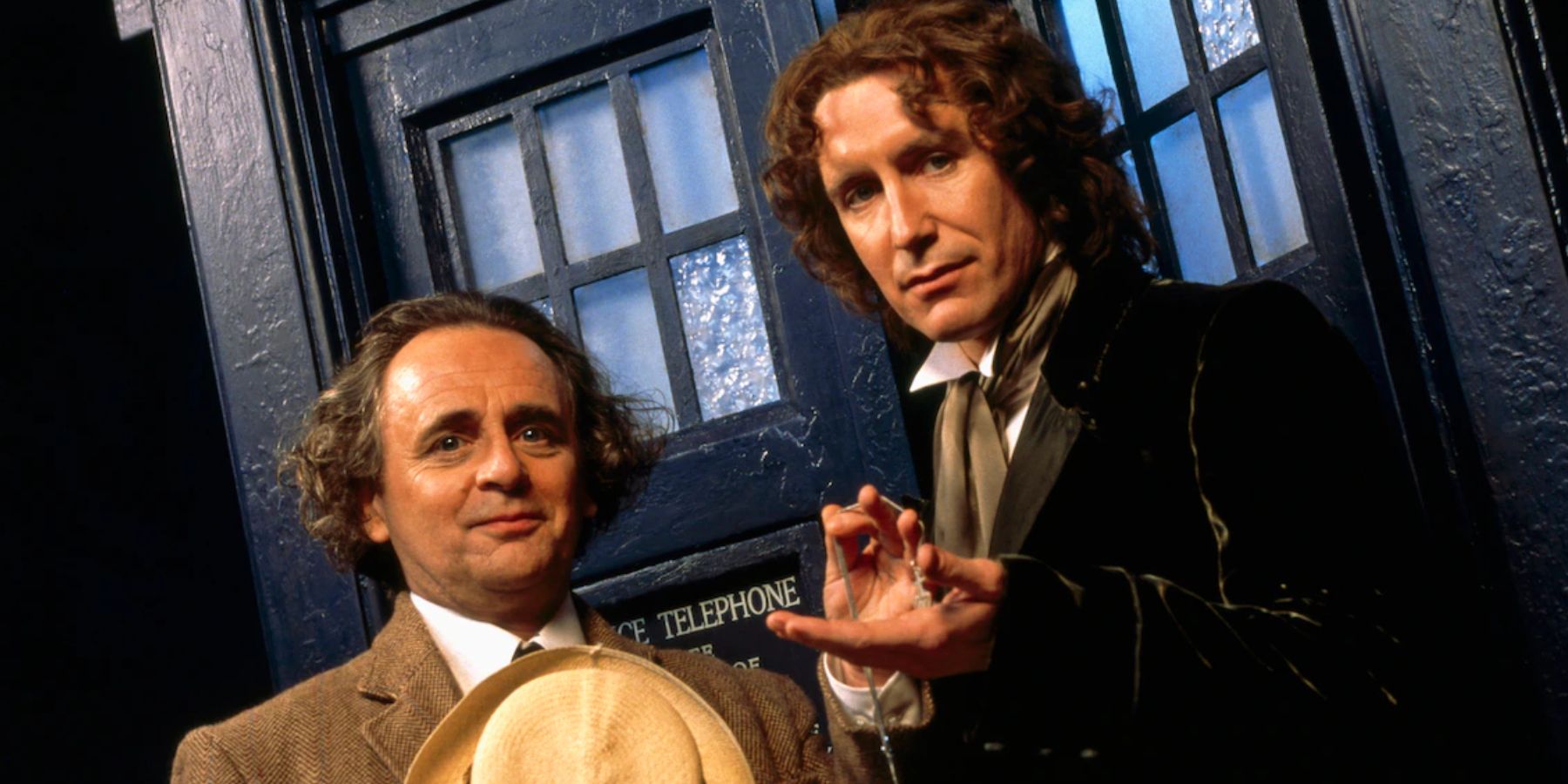Sylvester McCoy and Paul McGann in the Doctor Who TV Movie