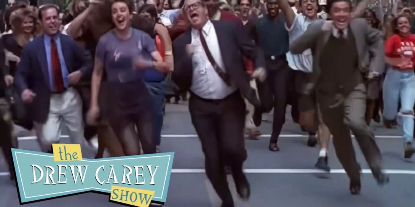 La escena inicial del espectáculo Cleveland Rocks de Drew Carey