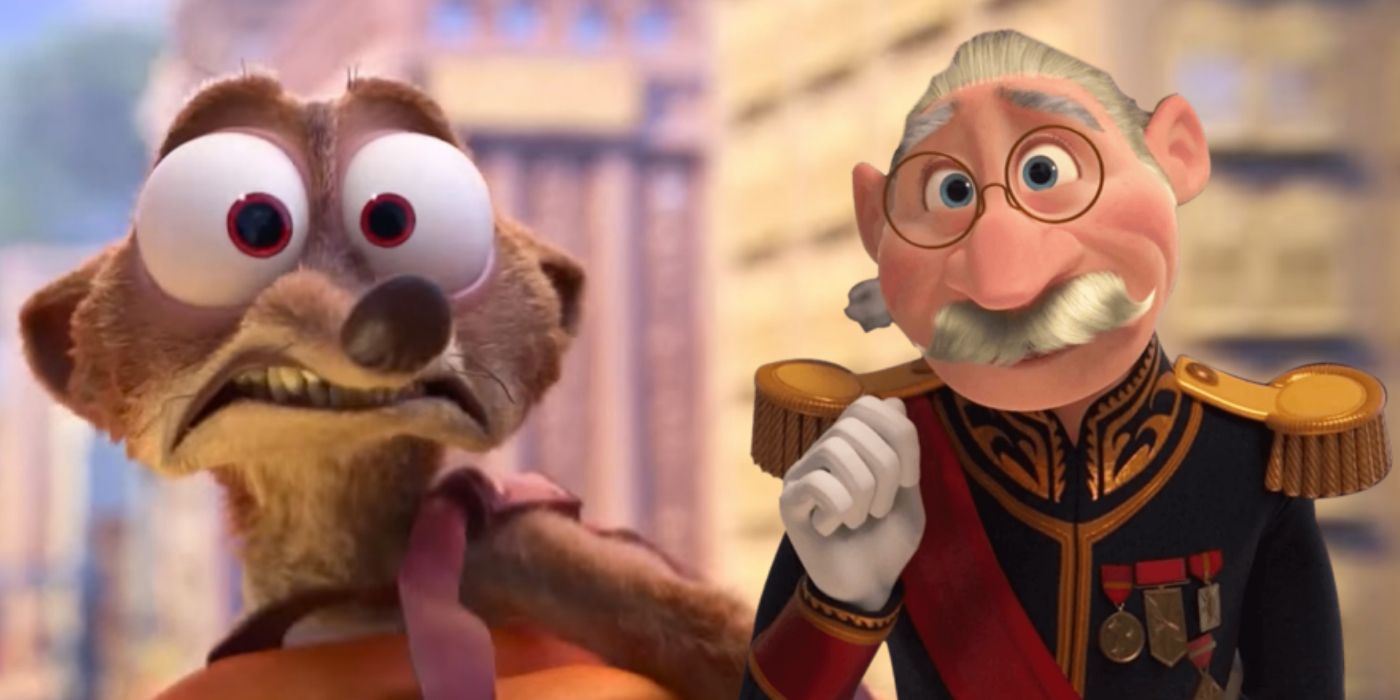 The Duke of Weaselton and the Duke of Weaselton from ``Frozen'' and ``Zootopia.''