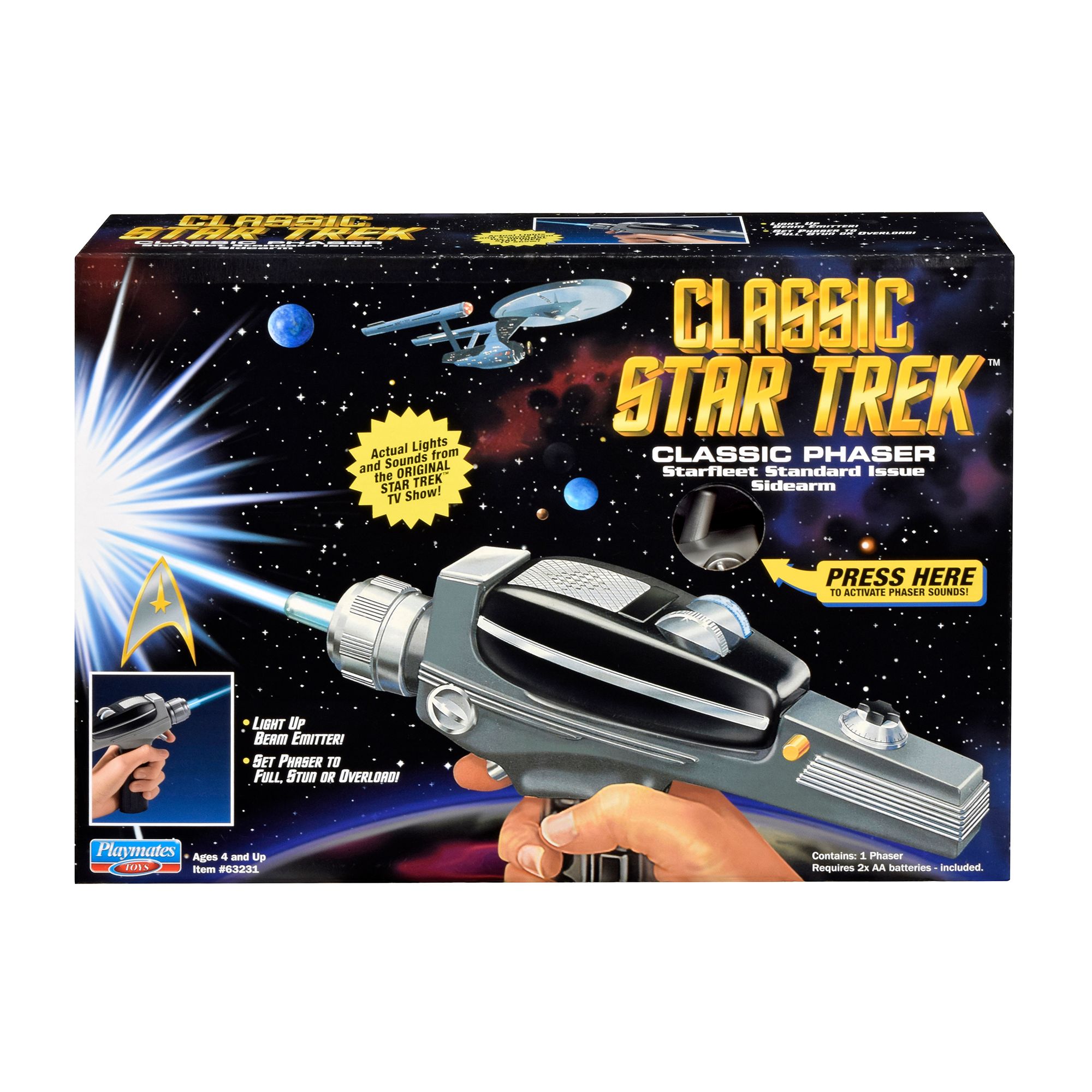 Classic Star Trek Phaser Playmates Toys