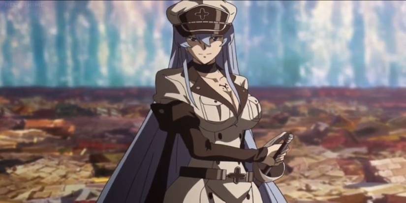 Esdeath se prepara para lutar contra Akame em Akame GA Kill.