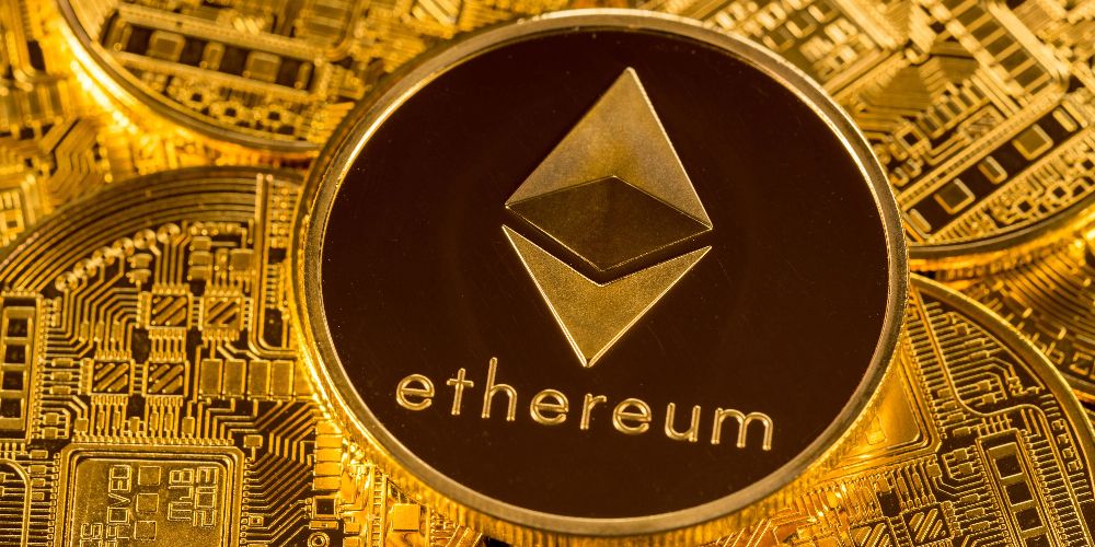 Ethereum's logo is shown