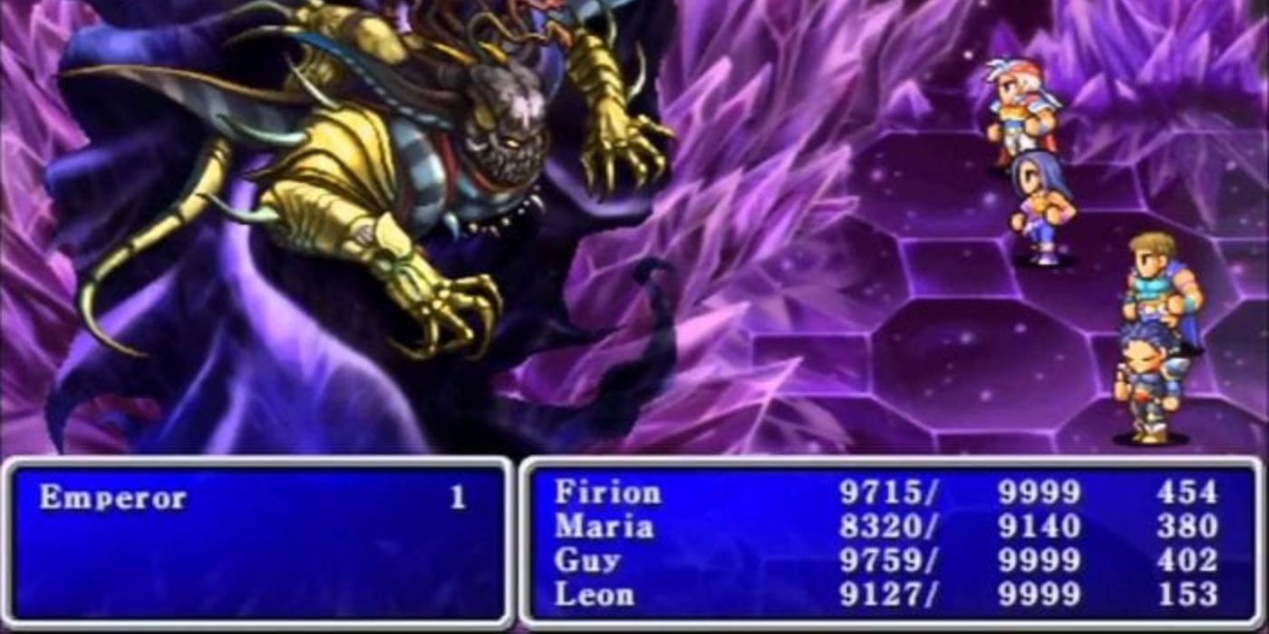The heroes of Final Fantasy 12 stand up against the Emperor.