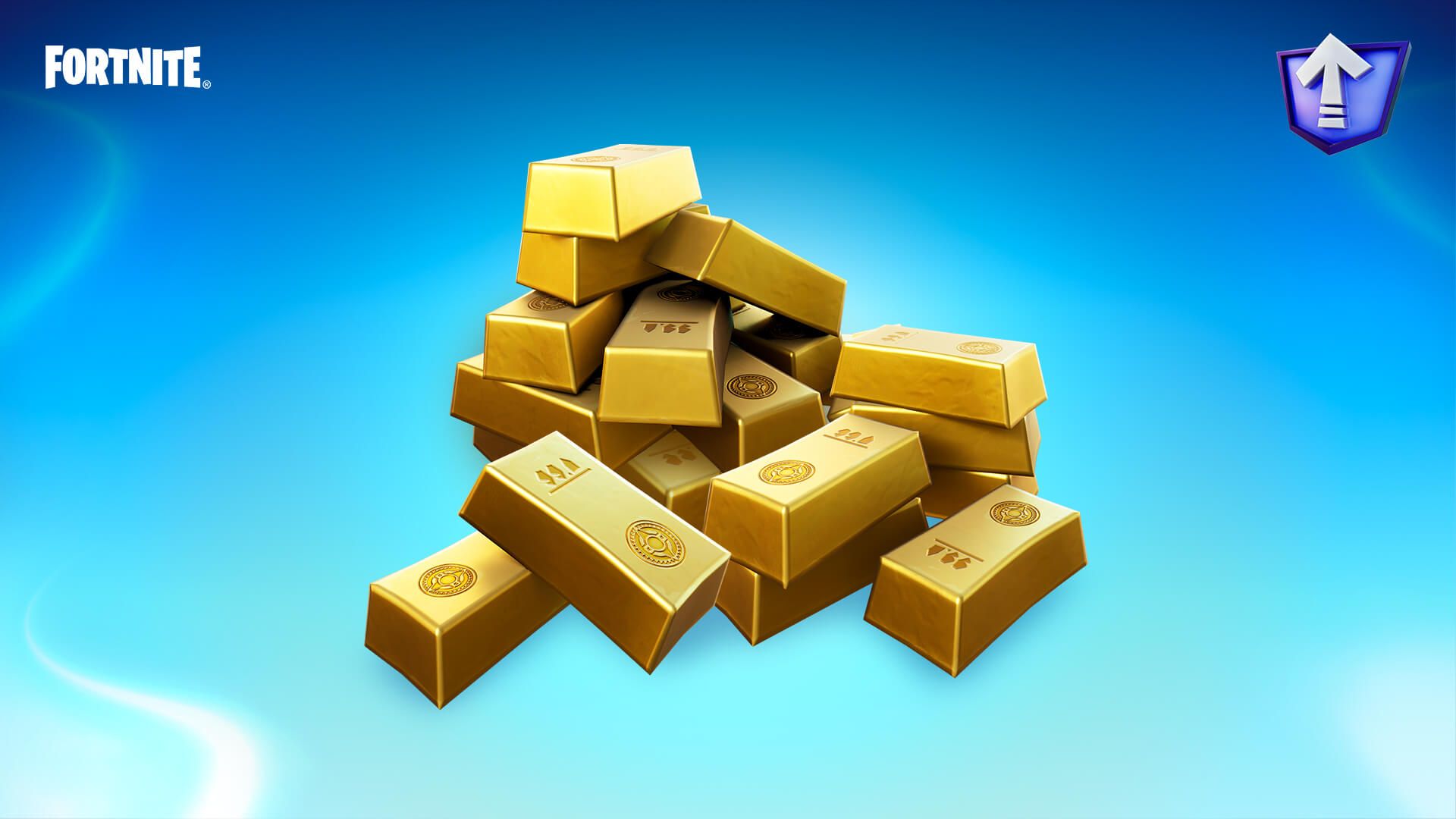 Arte oficial do evento Fortnite Stack Of Gold Bars Bargain Week