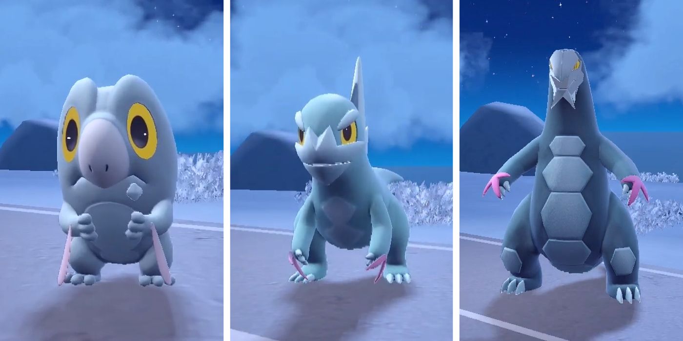 Frigibax Arctibax Baxcalibur Evolution Family in Pokémon Scarlet and Violet