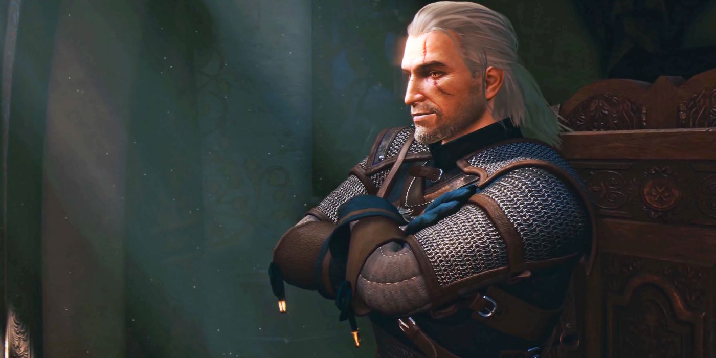 Geralt in The Witcher 10th Anniversary trailer.