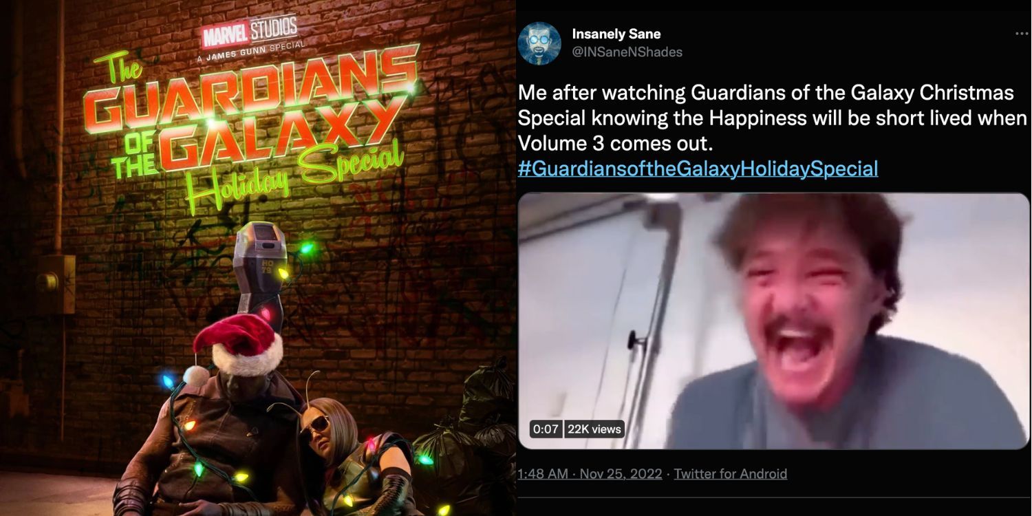 A Guardians of the Galaxy Holiday Special poster and tweet
