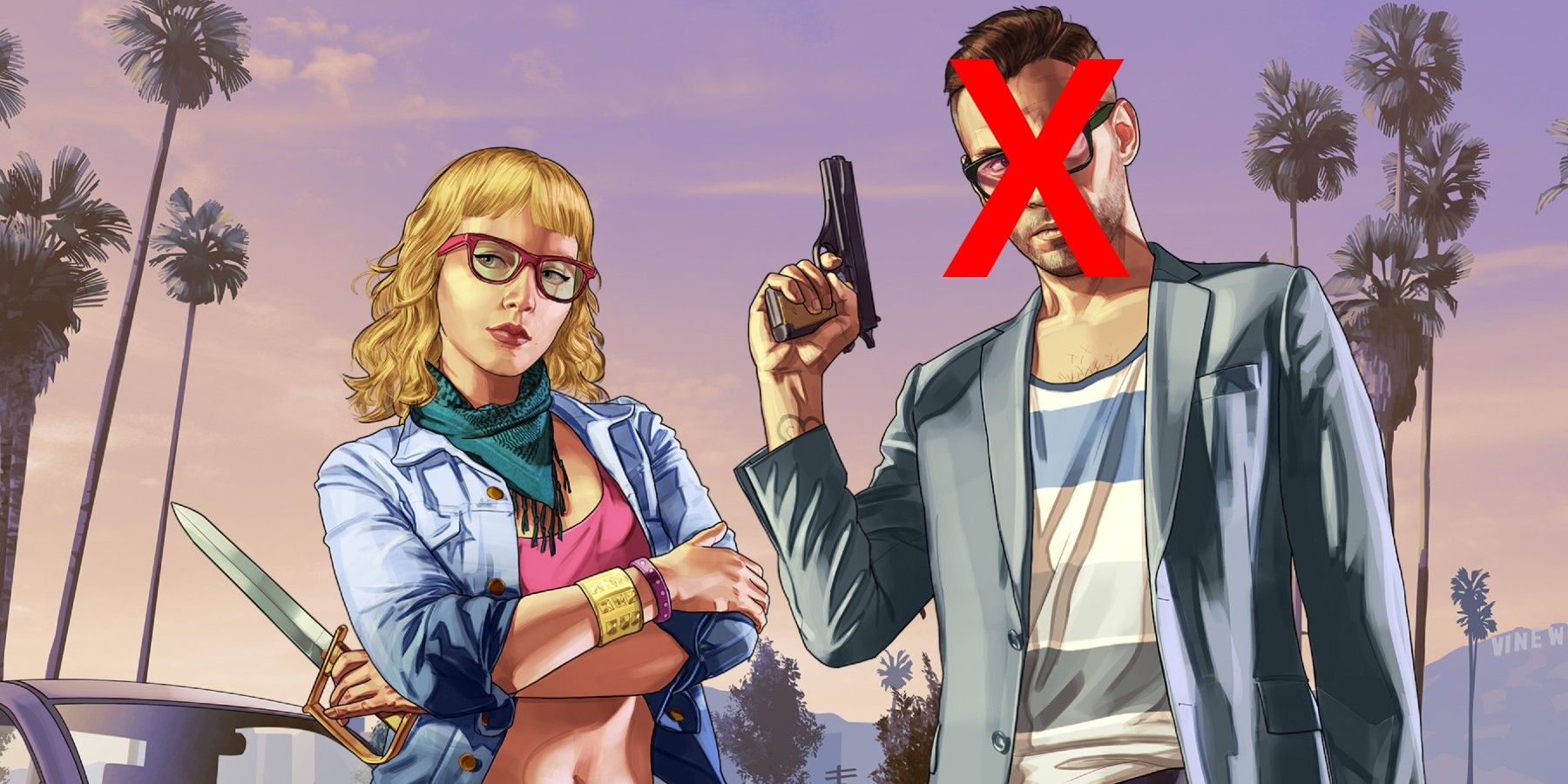 Grand Theft Auto promotional character art