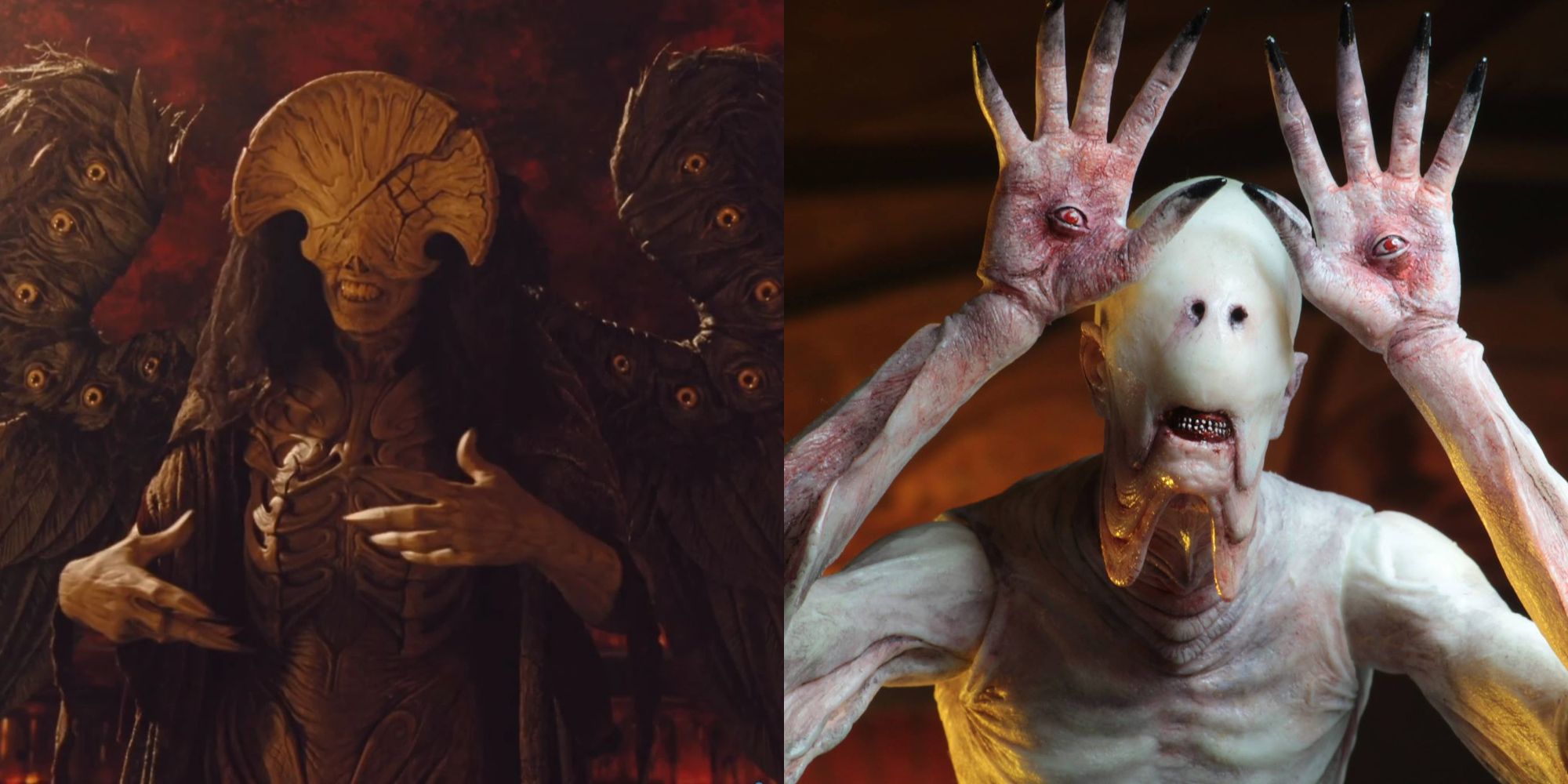 The Angel of Death from Hellboy 2 and The Pale Man from Pan's Labyrinth