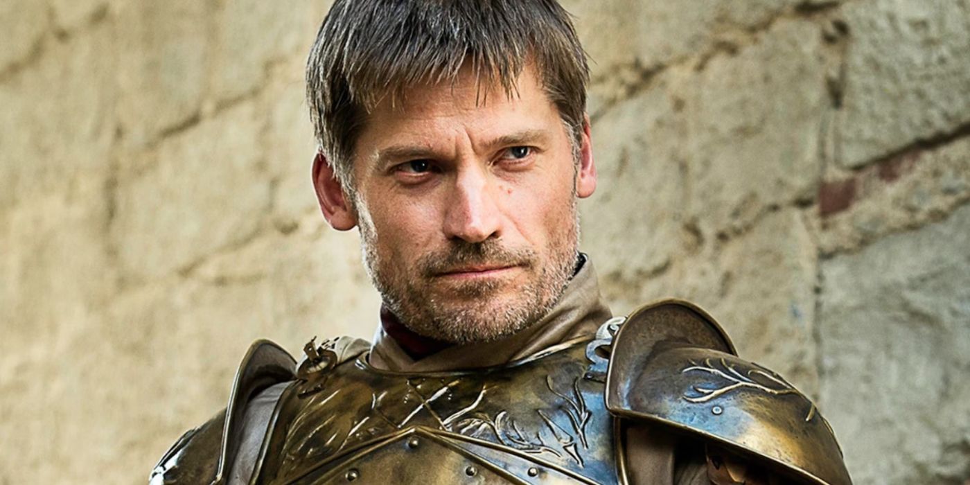 Jaime Lannister wearing armor in Game of Thrones. 