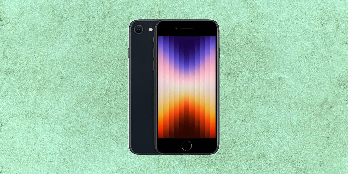iPhone SE 3 on custom background