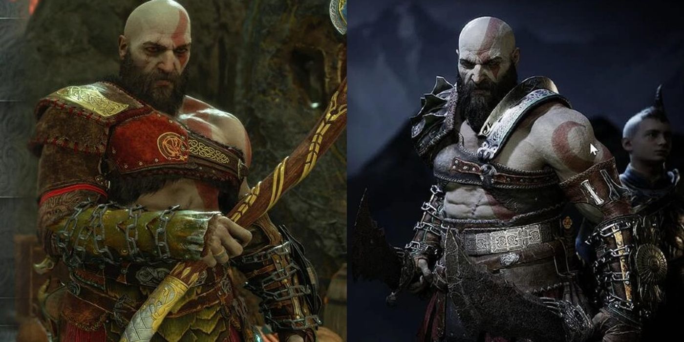 Kratos wields the Leviathan Axe and Blades of Chaos in God of War Ragnarok