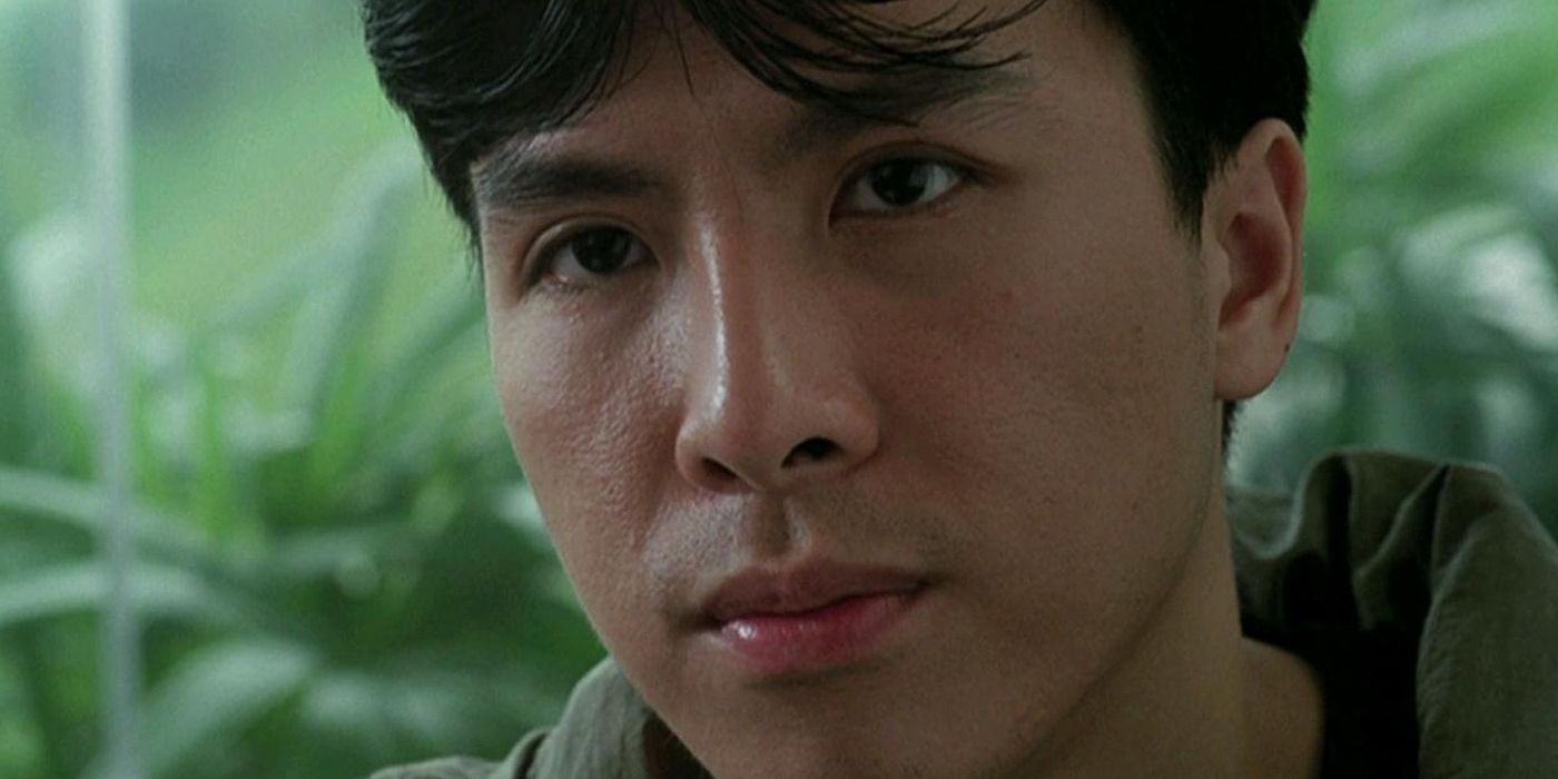 Close up of Donnie Yen in In The Line of Duty IV.