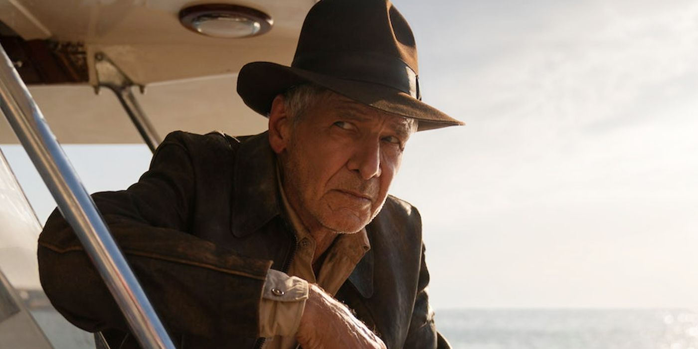 Indiana Jones on a boat in Indiana Jones 5