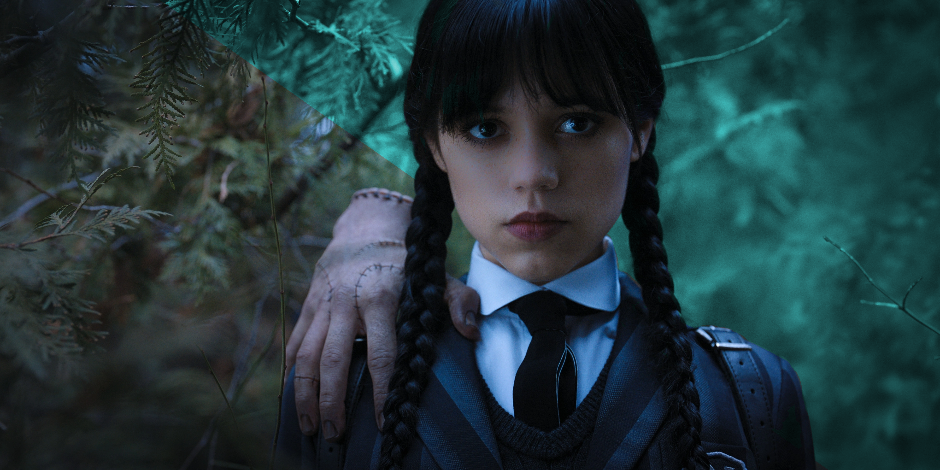 Jenna Ortega como Wednesday Addams en Netflix el miércoles