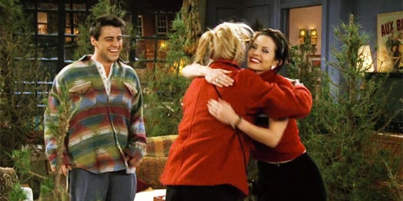 Joey And Monica Surprising Phoebe With Old Christmas Trees Saved-1