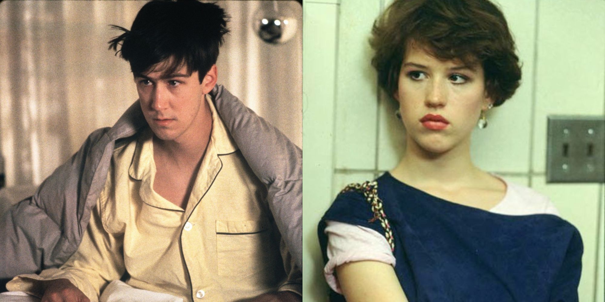 Cameron in Ferris Bueller's Day Off and Samantha in Sixteen Candles