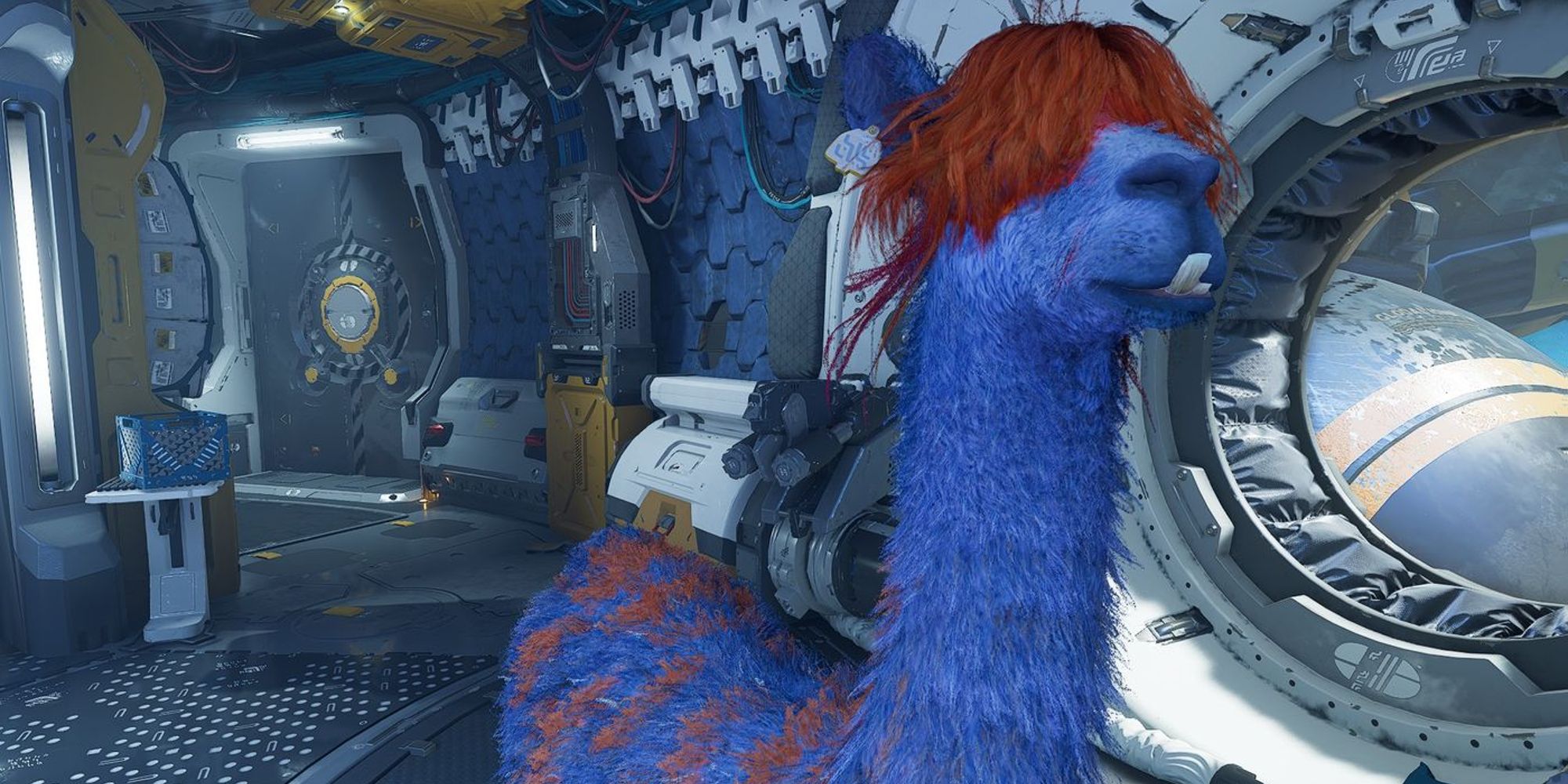 Kammy the Space Llama aboard the Milano in Marvel's Guardians Of The Galaxy (2021)