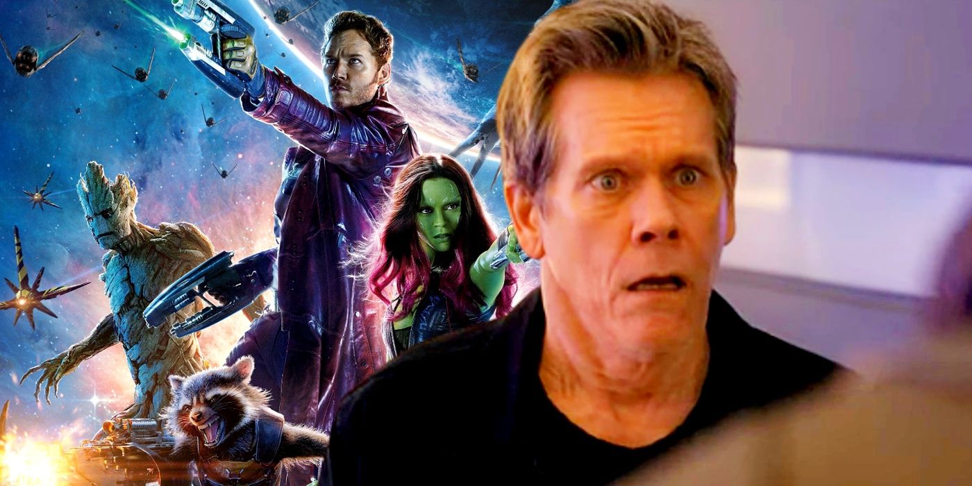 Custom image of Kevin Bacon and the Guardians of the Galaxy.