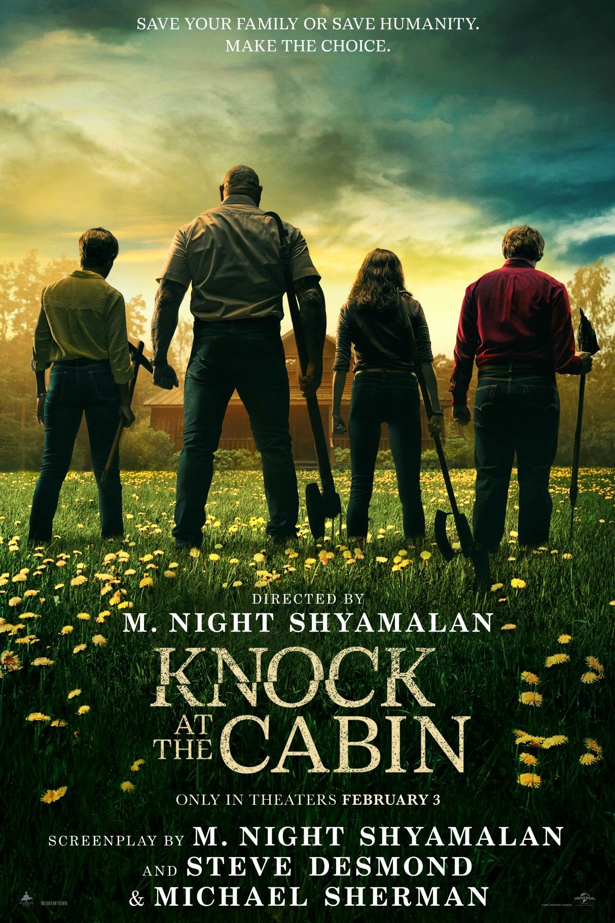 Knock in the cabin Poster-1