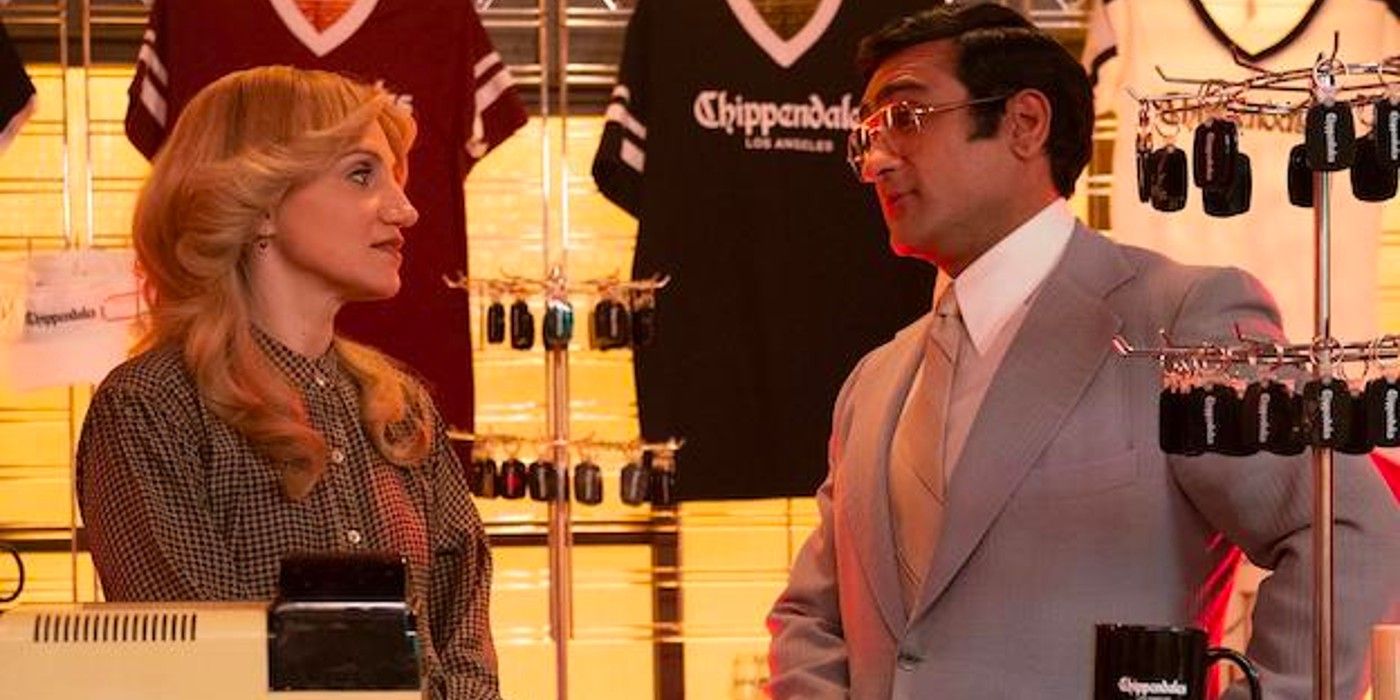 Kumail Nanjiani and Annaleigh Ashford in Welcome to Chippendales