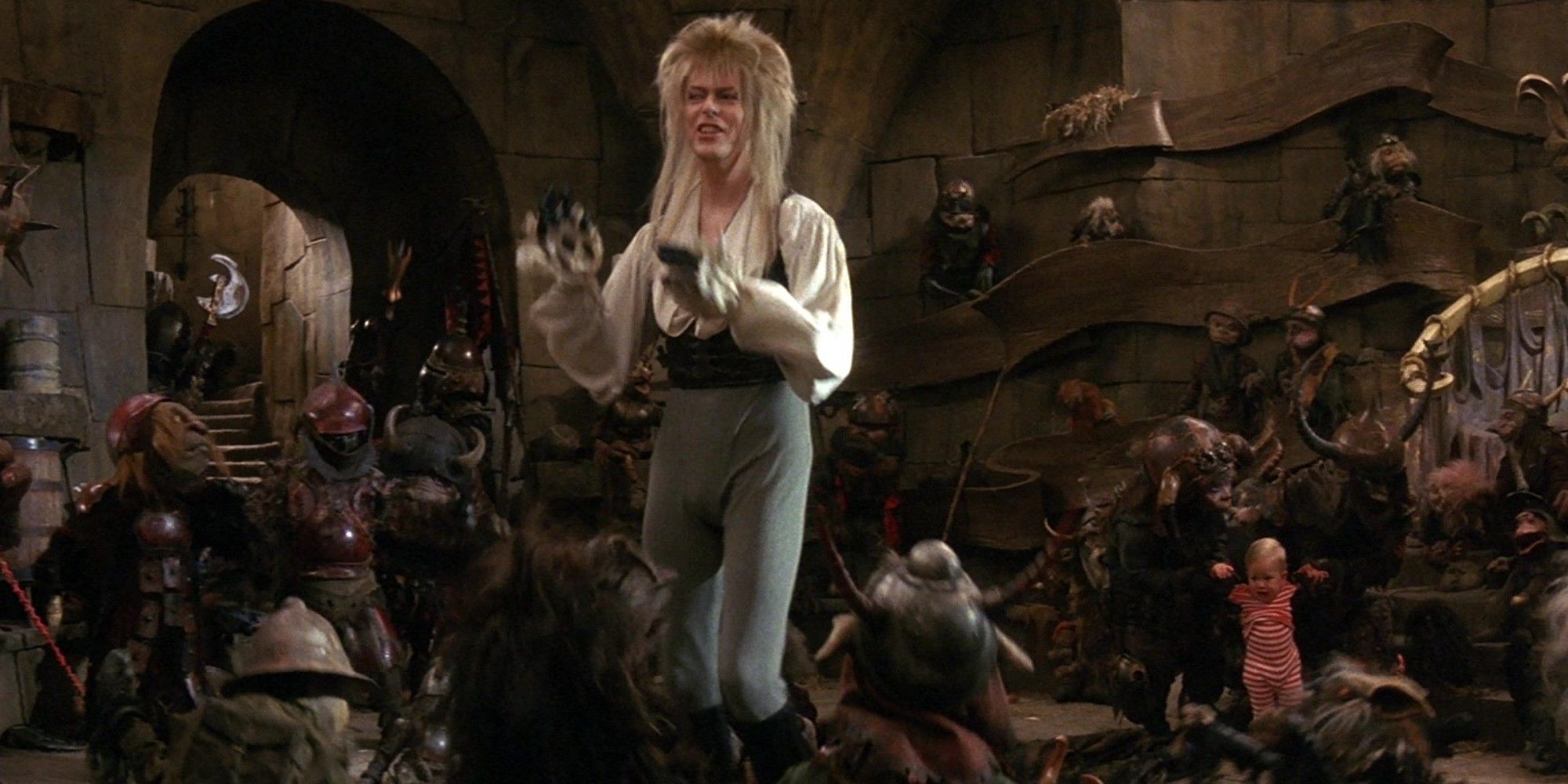 Labyrinth David Bowie as Jareth Magic Dance Scene
