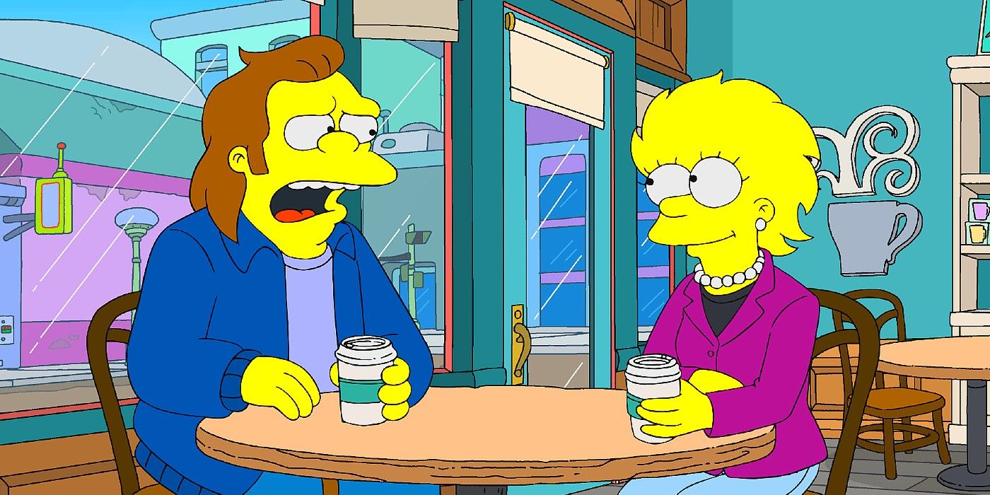 Lisa and Nelson in season 34 of The Simpsons
