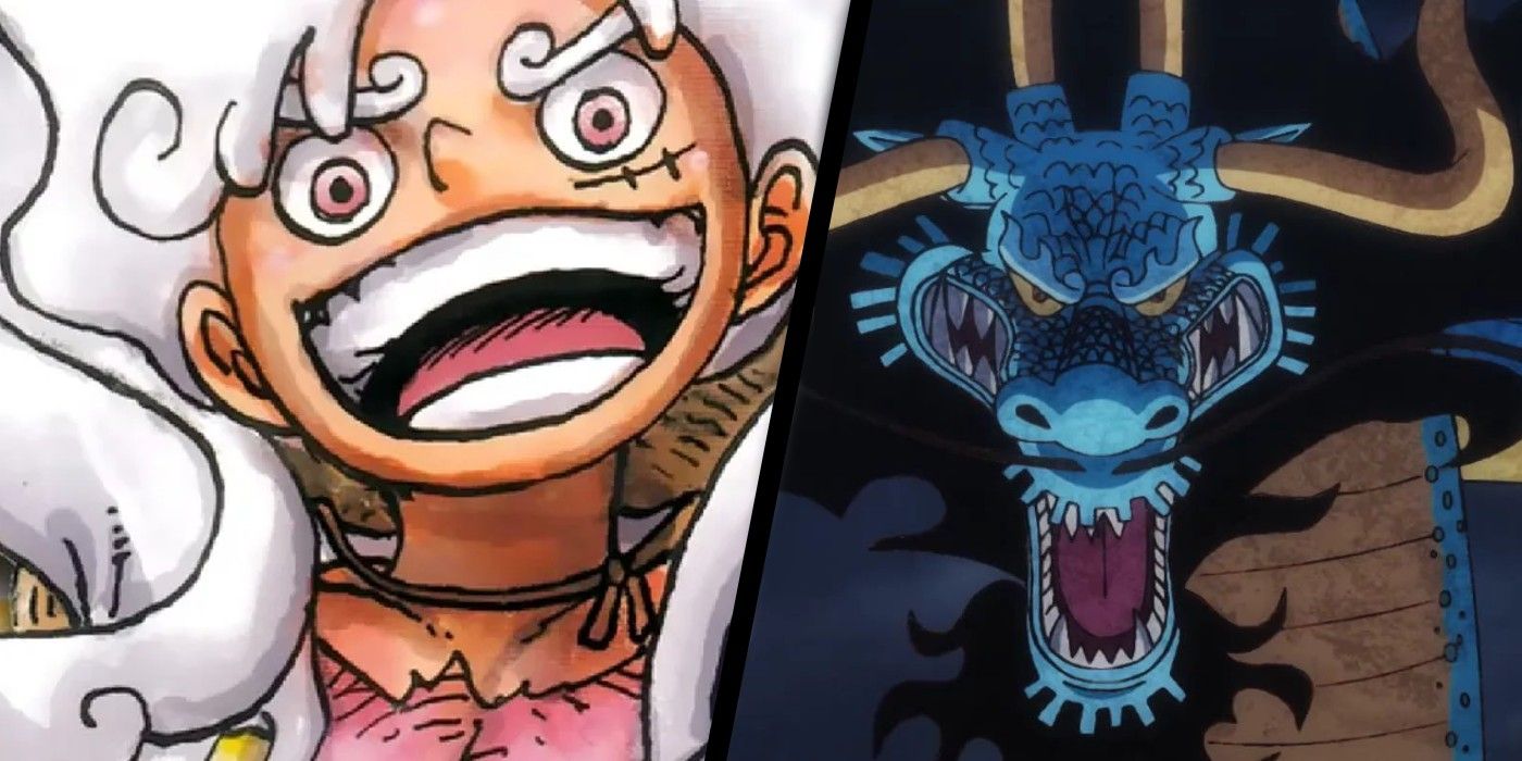 One Piece Celebrates Gear 5 Luffy vs. Kaido With Pixel Makeover