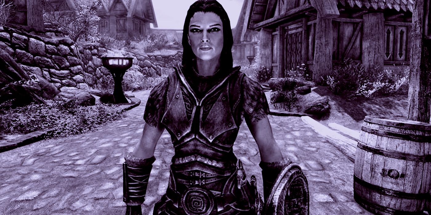 Lydia in Whiterun in Skyrim