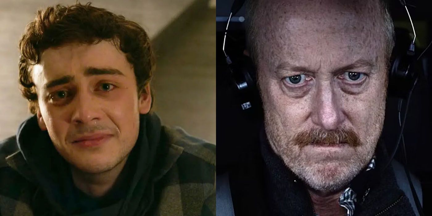 Split image of Cal and Captain Bill Daly from Manifest.