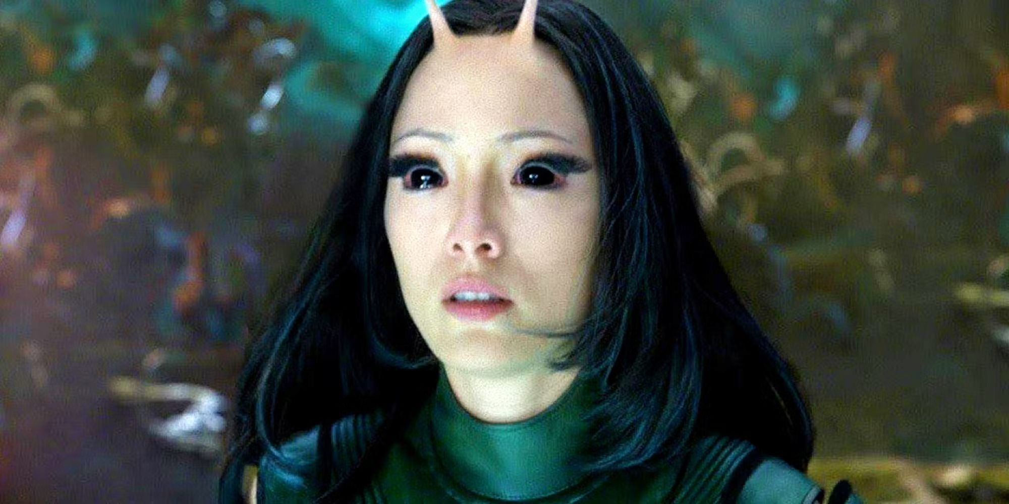 Mantis looking alarmed in Guardians of the Galaxy Volume 2 on Ego