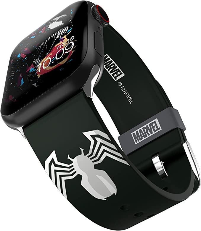 Marvel Smartwatch com pulseira preta com tema Venom