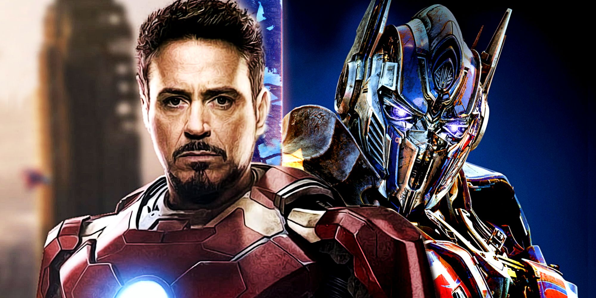 MCU's Iron Man and Transformers' Optimus Prime in Live-Action