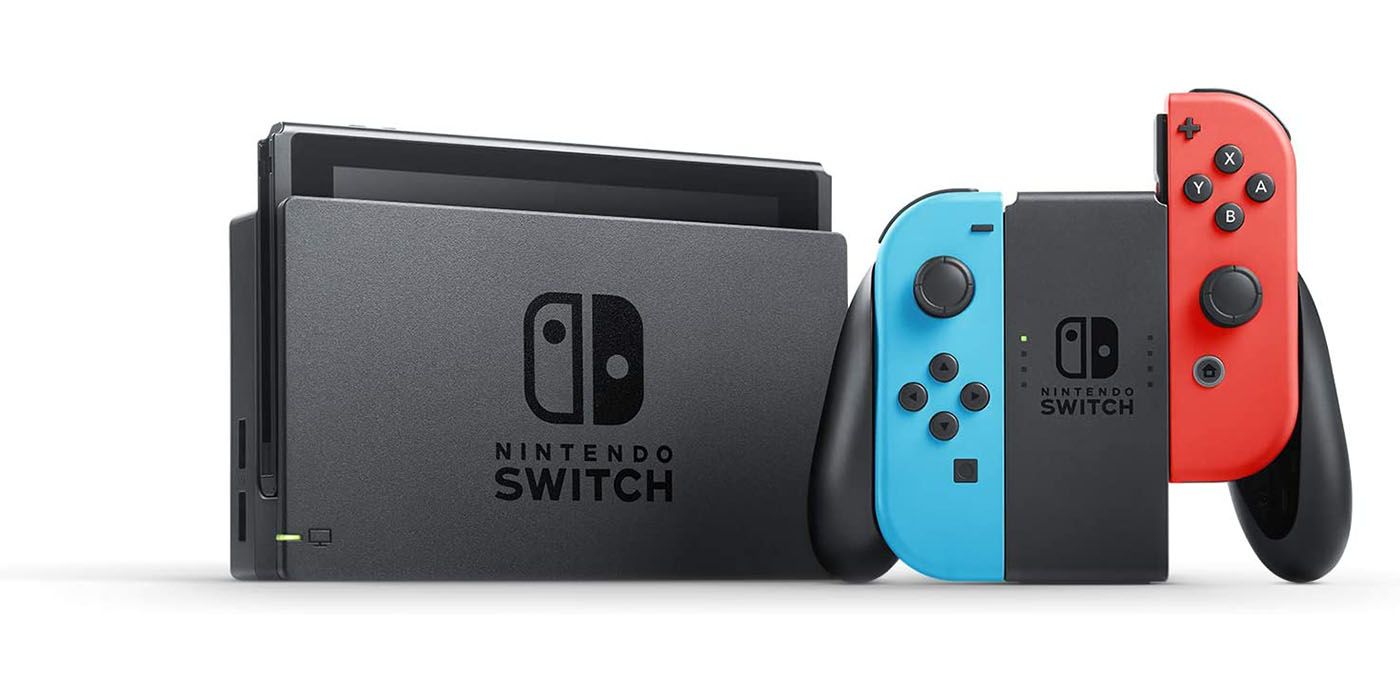 nintendo switch console with Joy-Con controller