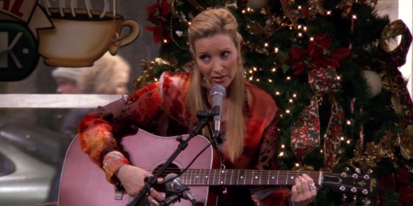 Phoebe Singing Her Christmas Song To Her Friends
