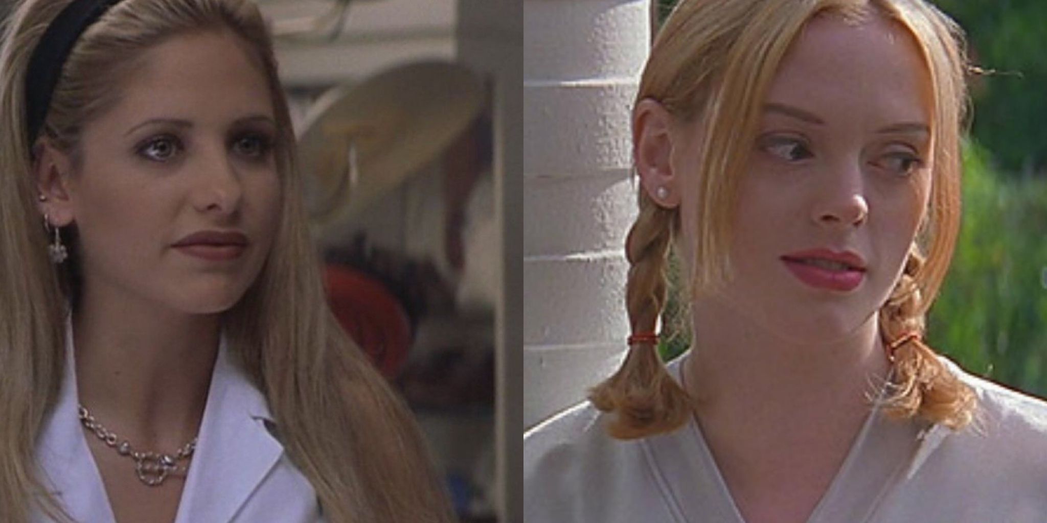 Sarah Michelle Gellar and Rose McGowan