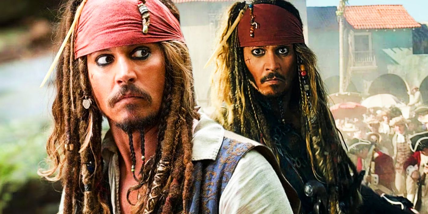 Johnny Depp as Jack Sparrow in Pirates of the Caribbean 5