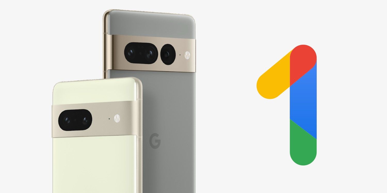 Pixel 7 and Pixel 7 Pro and Google One logo