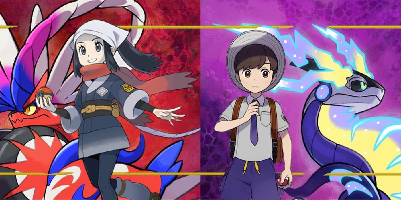Akari from Pokémon Legends: Arceus and the male protagonist of Pokémon Scarlet & Violet