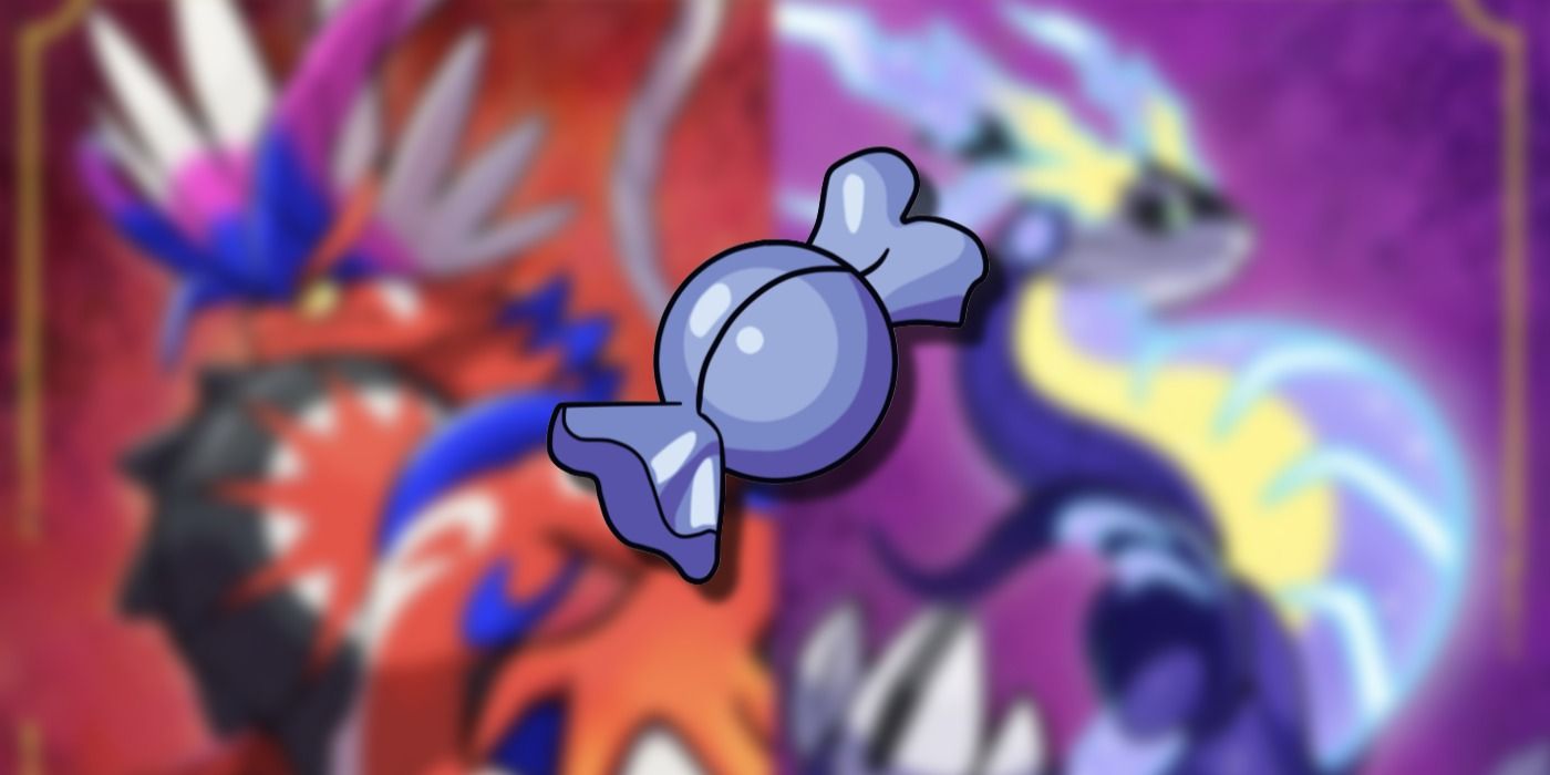 Pokemon Scarlet Violet Rare Candy with blurred background